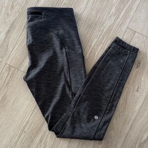 lululemon athletica Fast and Free Charcoal Leggings with pockets